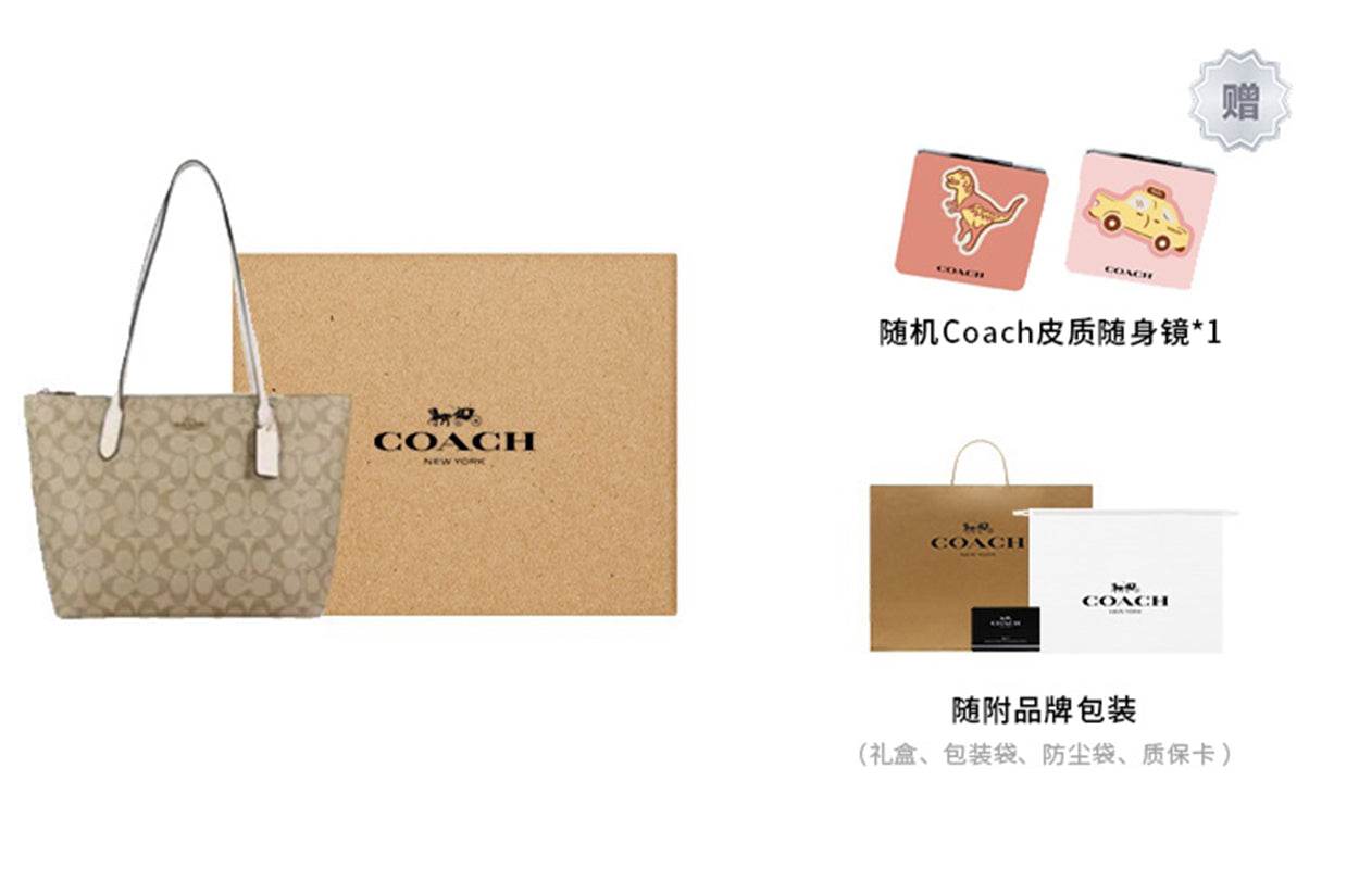 Сумка женская Coach Zip Top Tote 30 - Boxette Shop